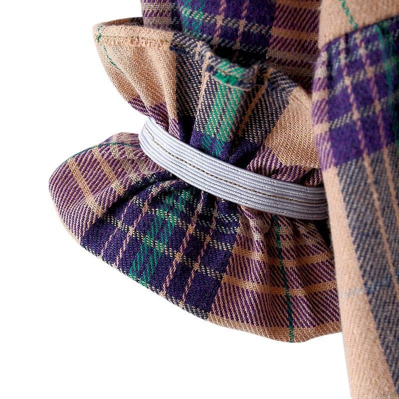 Váy ca rô tay dài đáng yêu dành cho cho bé gái từ 0-4 tuổI