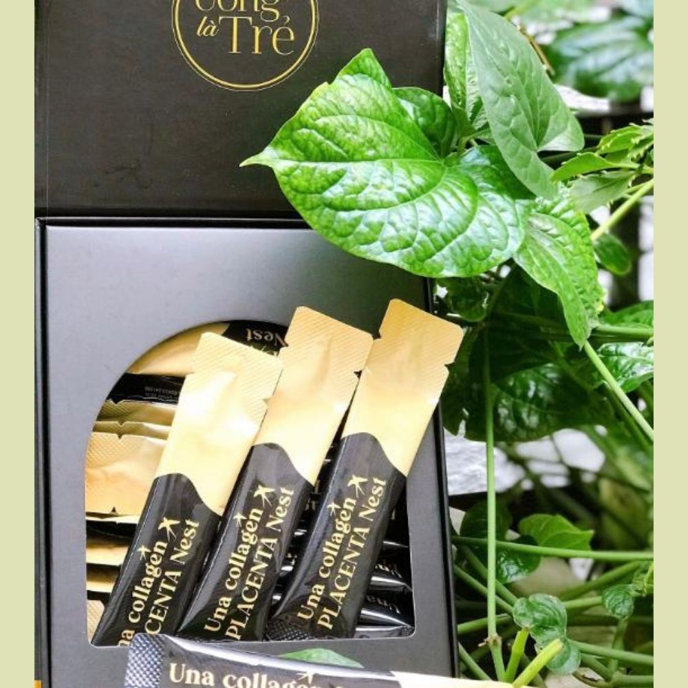 Combo Una Collagen Placenta Nest, Una Collagen Nest, Collagen Dạng Uống Giúp Da Săn Chắc,Cân Bằng Nội Tiết Cici Thượng Đ