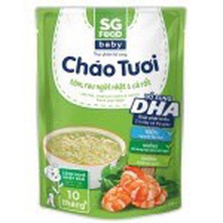Cháo tươi baby tôm, rau ngót nhật SG Food 240g