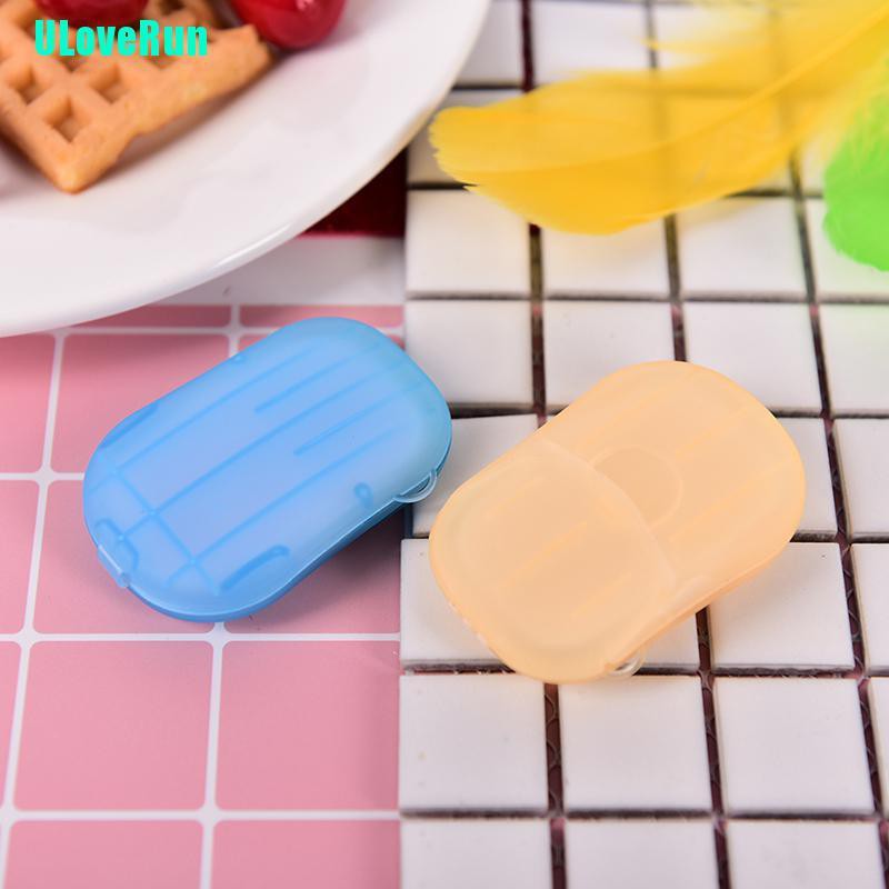 Uloverun 1 Miếng Giấy Xốp Rửa Tay Tạo Bọt Có Mùi Thơm Tiện Lợi Dành Cho Đi Du Lịch