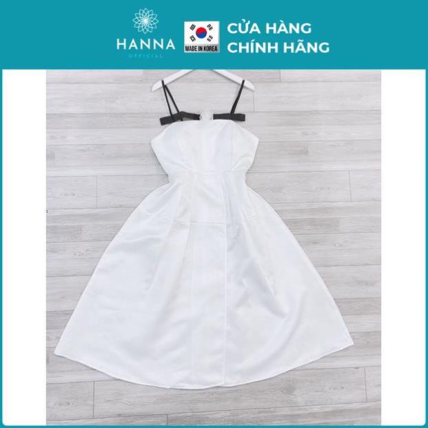 VÁY TRẮNG NƠ NGỰC KÈM TAG HOA CHO NỮ/VÁY THIẾT KẾ CÓ MÚT NGỰC - HANNA - Hannah Store | BigBuy360 - bigbuy360.vn