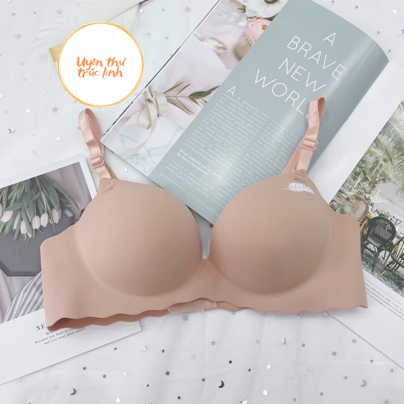 Áo lót đúc su hình lông vũ FOY+COY mút dày 3cm nâng ngực đẹp cho cac chị em gái