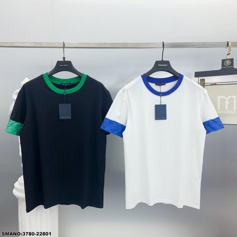 Áo phông nam LV phối cổ xanh cực đẹp-Áo thun nam hàng SPF cao cấp -Dũng Buotique