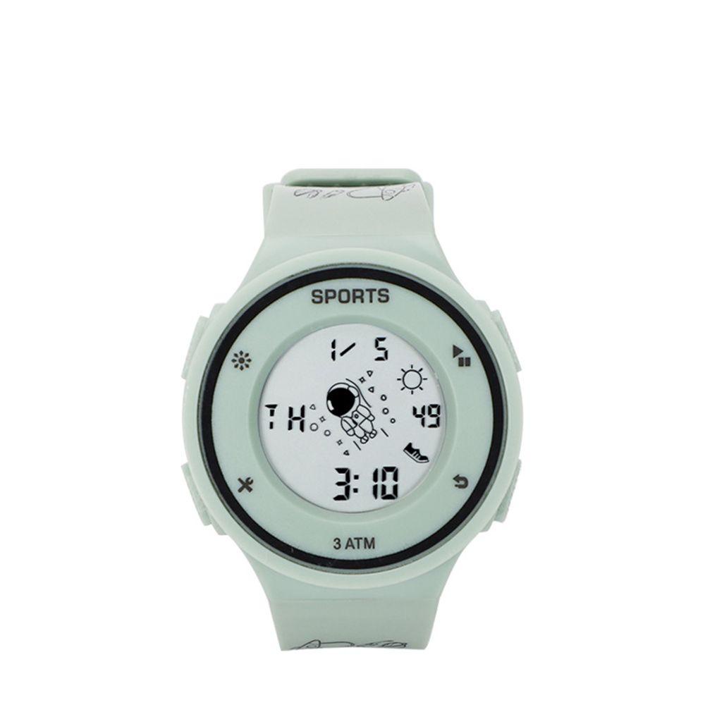 Đồng Hồ Đeo Tay Điện Tử Hình Phi Hành Gia Màu Dạ Quang Dễ Thương Cho Bé