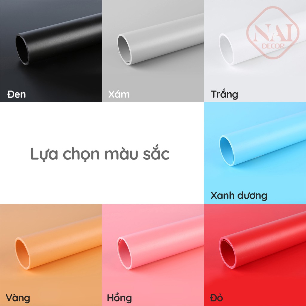 Phông Nền PVC trơn nhiều màu (70X45 / 70X70 / 70X140)