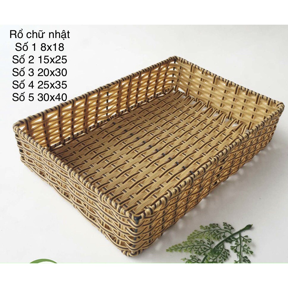 Rổ Mây Chữ Nhật