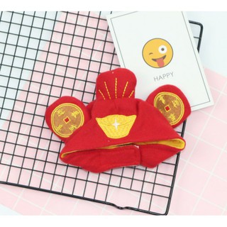 MŨ COSPLAY TẠO HÌNH THẦN TÀI CHO MÈO DƯỚI 8KG SIÊU ĐÁNG YÊU