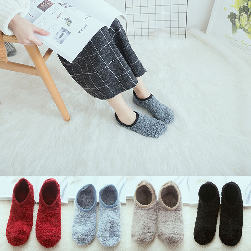 Vớ Nhung Đi Trong Nhà Chống Trượt Thời Trang Mùa Đông Dành Cho Nữ