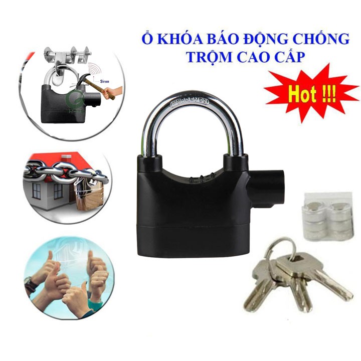 Ổ Khóa Chống Trộm Cao Cấp Có Còi Báo Động