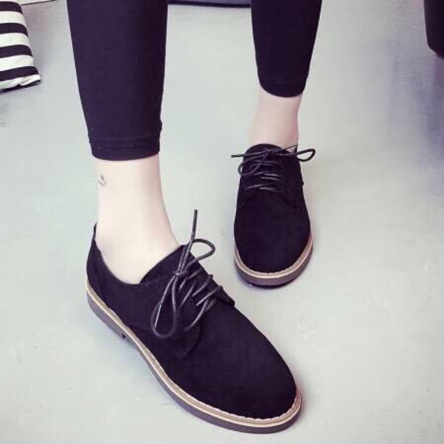Giày oxford 2cm da lộn | BigBuy360 - bigbuy360.vn