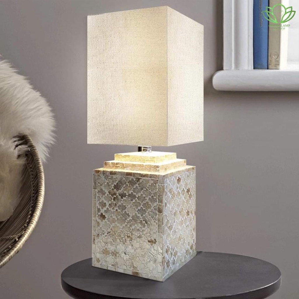 Đèn bàn trang trí khảm trai AC021