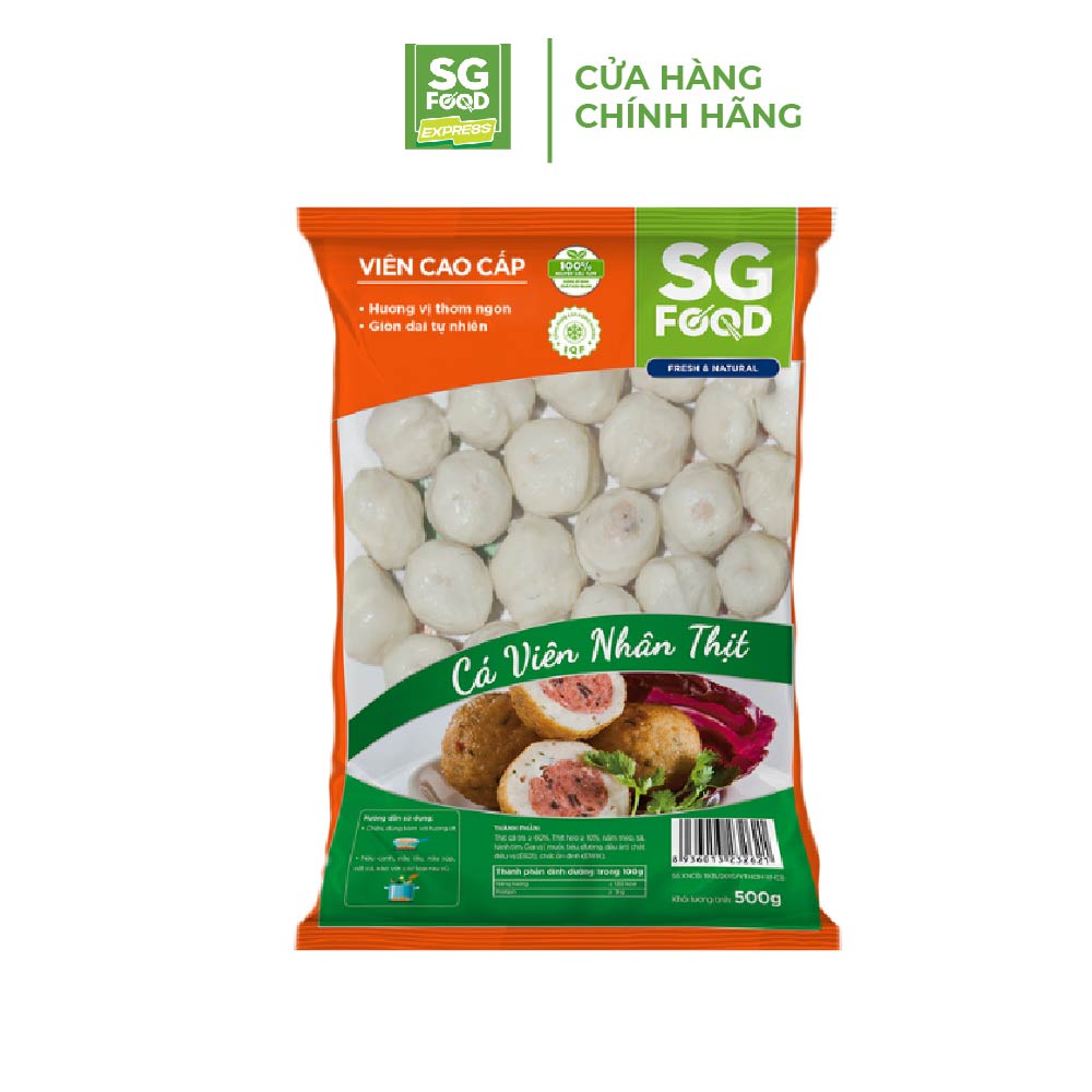 Cá Viên Nhân Thịt SG Food 500G