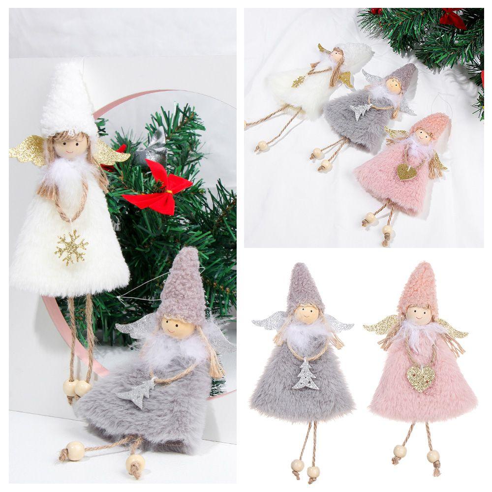 EUTUS Phụ Kiện Treo Trang Trí Cây Thông Giáng Sinh Hình Thiên Thần Dễ Thương