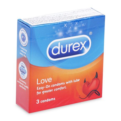 [Sỉ cho các shop bán lẻ] 60 hộp bao cao su Durex loại nhỏ - 1 hộp 3 cái