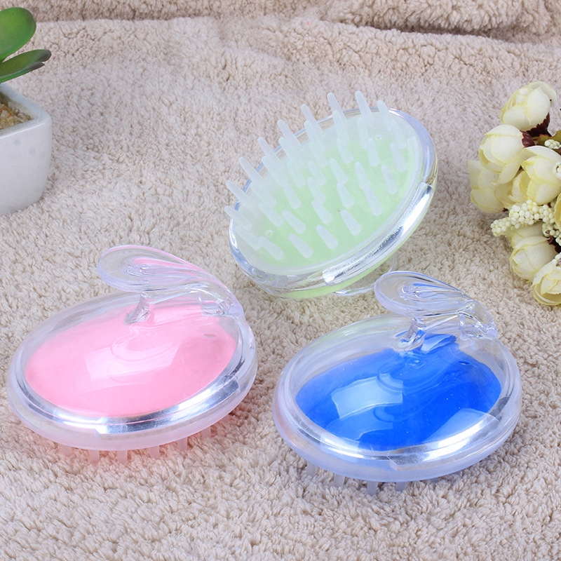 Bàn chải silicone gội đầu massage dành cho người lớn