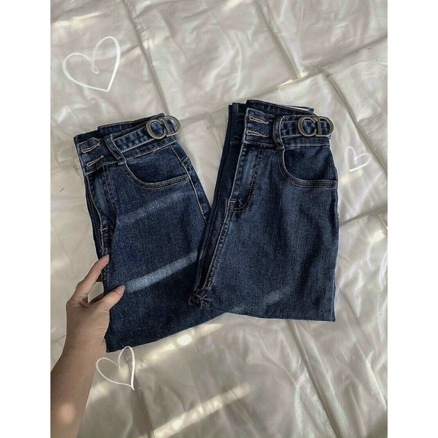 Quần jean dài co giãn