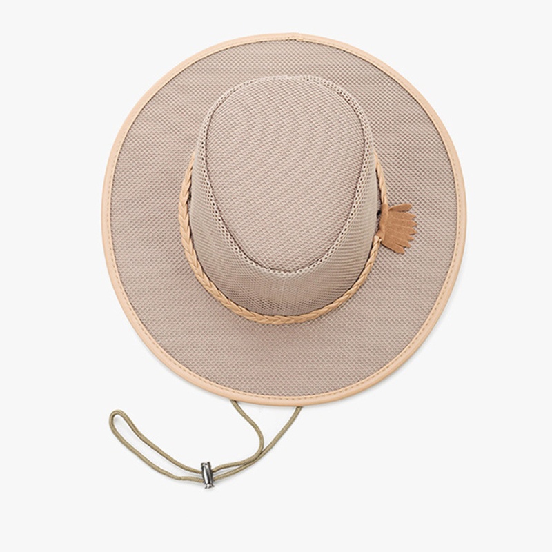 Mũ Cao Bồi Chống Nắng Viền Rộng Vành Phối Lưới Thời Trang Mùa Hè