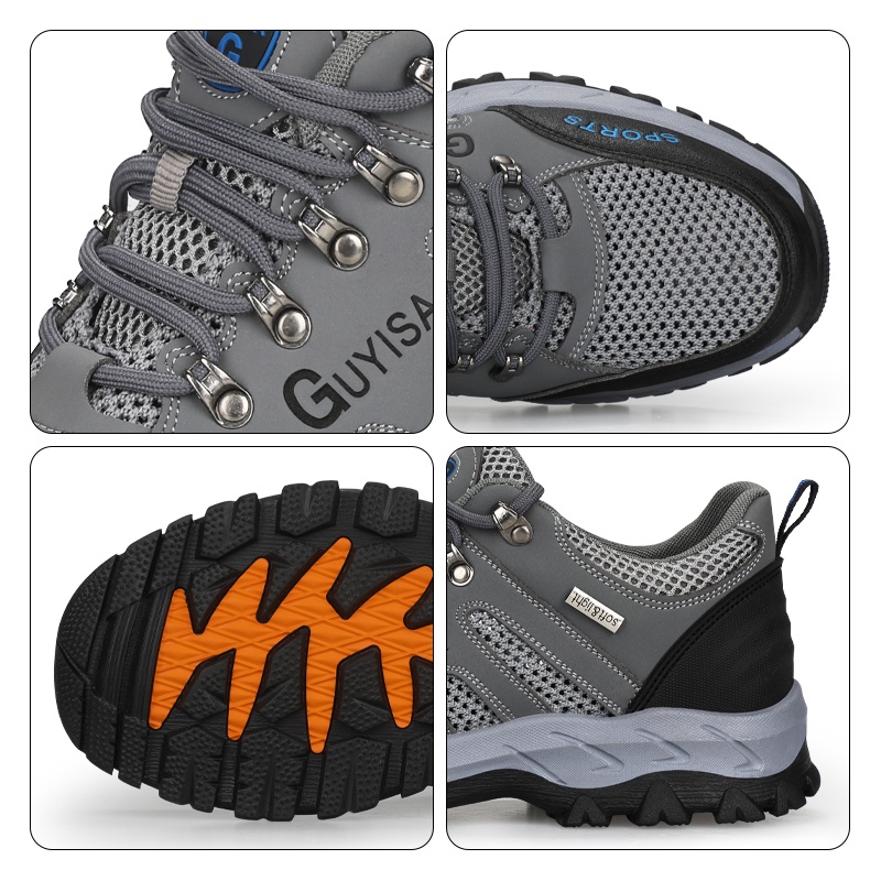 Giày bảo hộ lao động GUYISA mũi thép chống va chạm chống mòn thoải mái an toàn cho nam