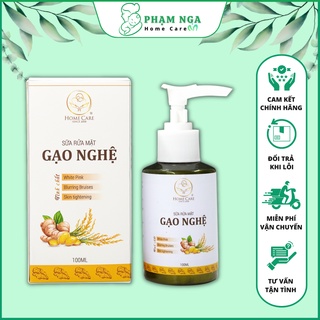 Sữa rửa mặt gạo nghệ làm sạch da giúp da sáng mịn an toàn cho mẹ bầu