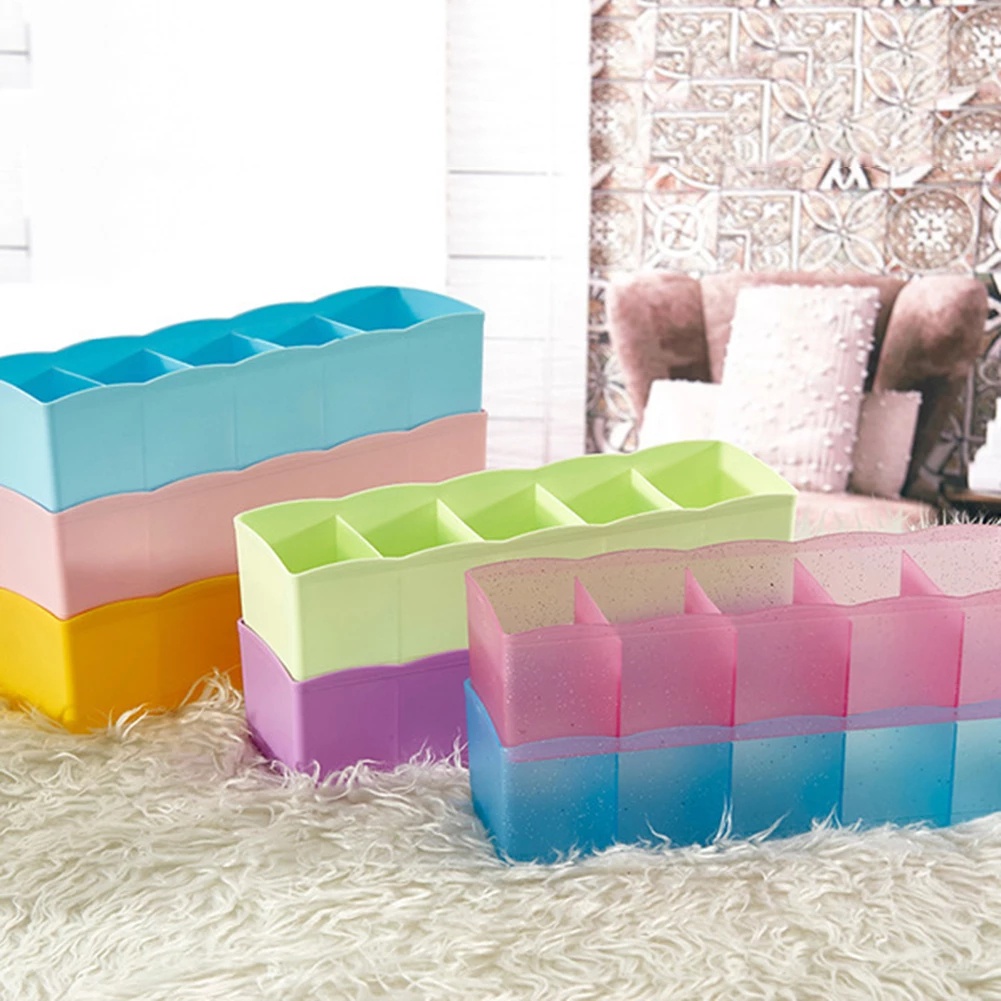 Hộp Đựng Đồ Lót / Cà Vạt / Vớ / Mỹ Phẩm 5 Ngăn Kéo Tiện Lợi