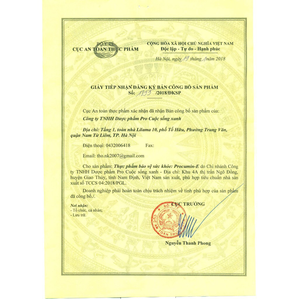 Nano curcumin Procumin E dạng viên 60 viên/hộp | BigBuy360 - bigbuy360.vn