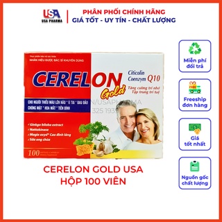 Hoạt huyết dưỡng não Cerelon gold Giúp bổ sung dưỡng chất cho não, giảm đau đầu, chóng mặt