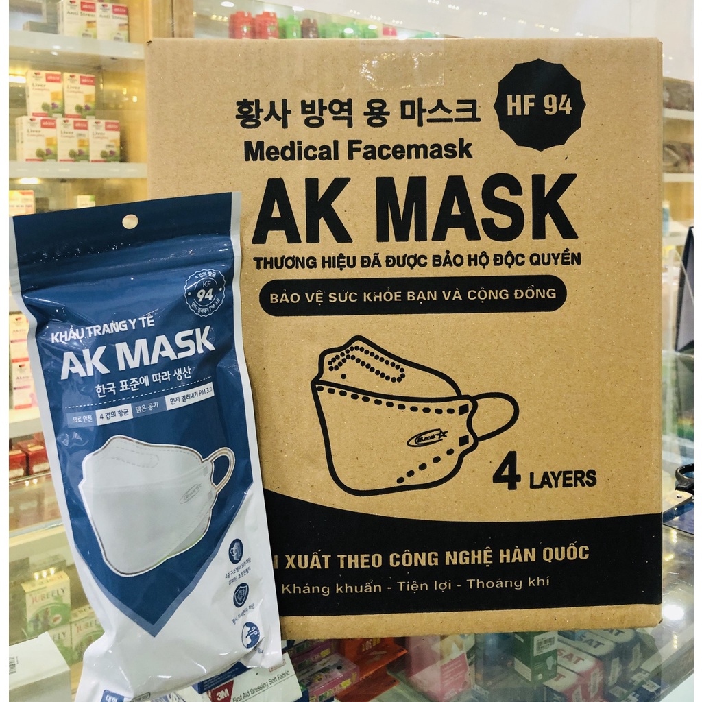 Một thùng khẩu trang  KF94 Hàn Quốc AK Mask