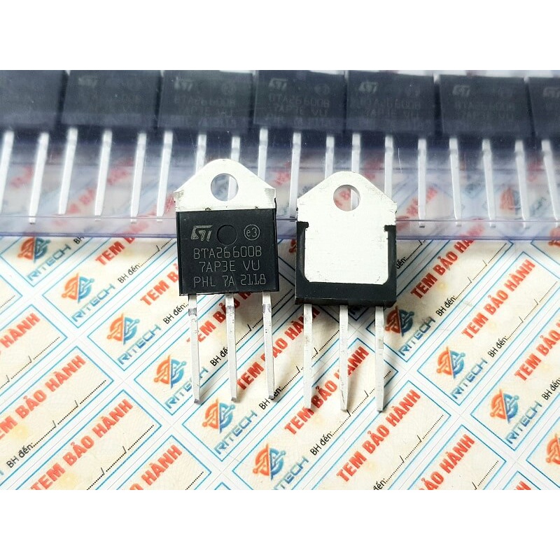 [Combo 2 chiếc] BTA26-600B, BTA26 Triac 25A 600V TO-3P