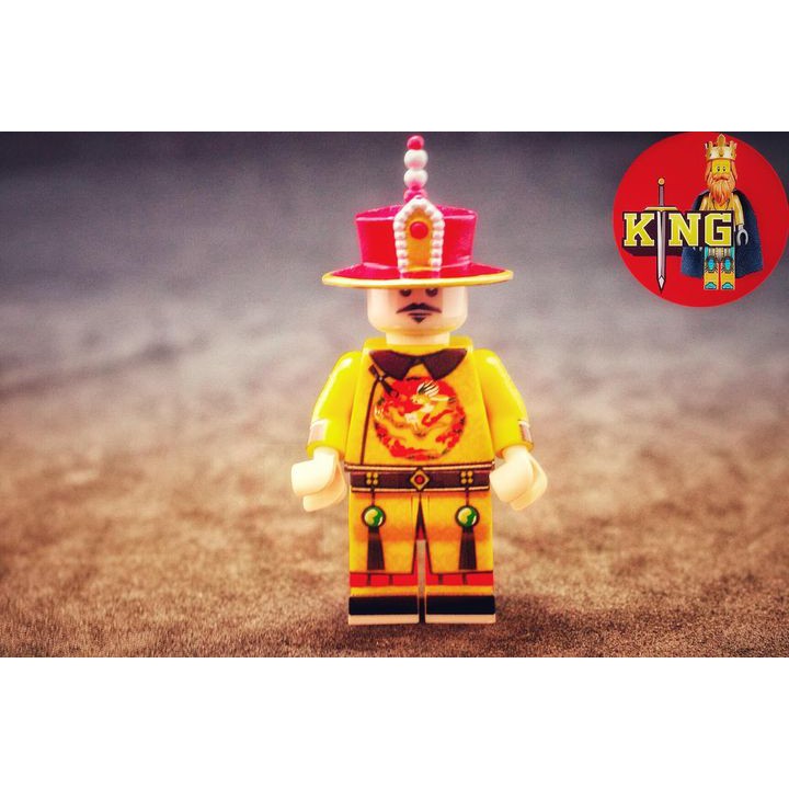 LEGO Minifigure Custom Nhân Vật Vua Qing Dynasty Guofeng