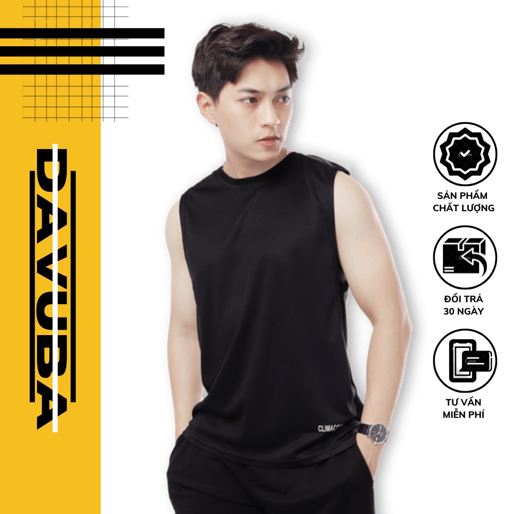 Áo ba lỗ nam nữ form rộng gym thể thao bigsize DAVUBA BL003