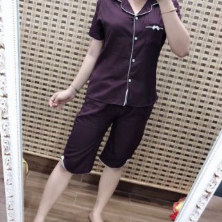 Bộ lụa pizama lửng
