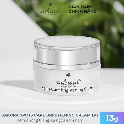 Kem dưỡng da trắng sáng Sakura Spots Care Brightening Cream mờ nám sạm 45 gr - AJA'S SKINLAB