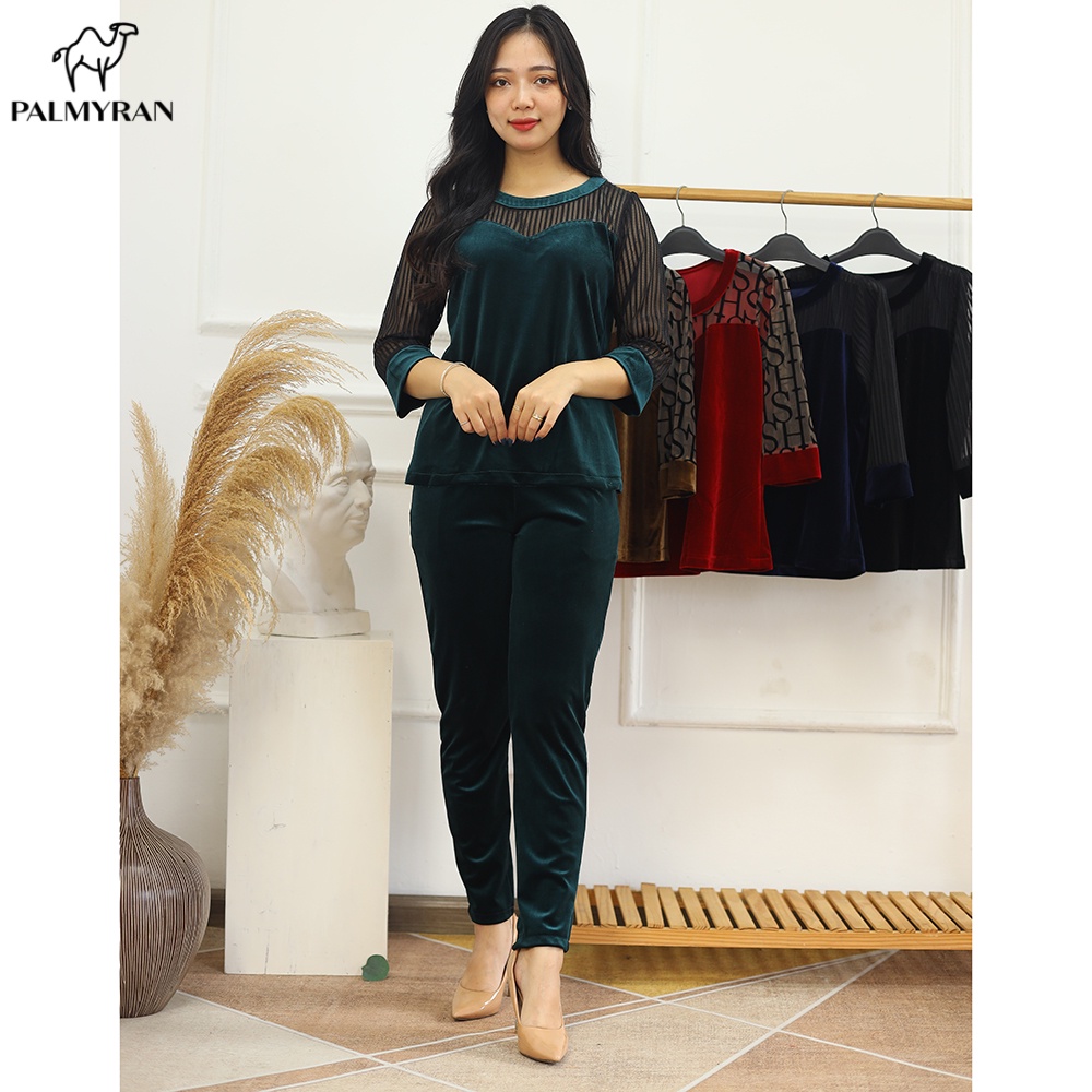 Bộ Quần Áo Nhung Tuyết Cao Cấp Palmyran NT02