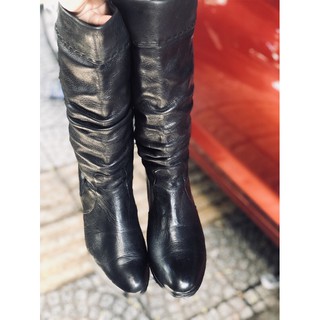 Giầy bốt da thật secondhand size 39