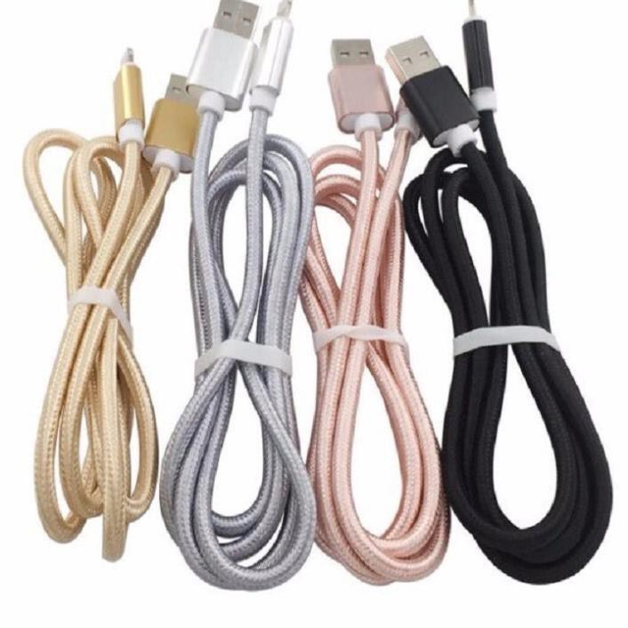 Cáp sạc dây dù dài 1M /Type C/Micro USB dành cho /Máy tính bảng/Samsung/Android