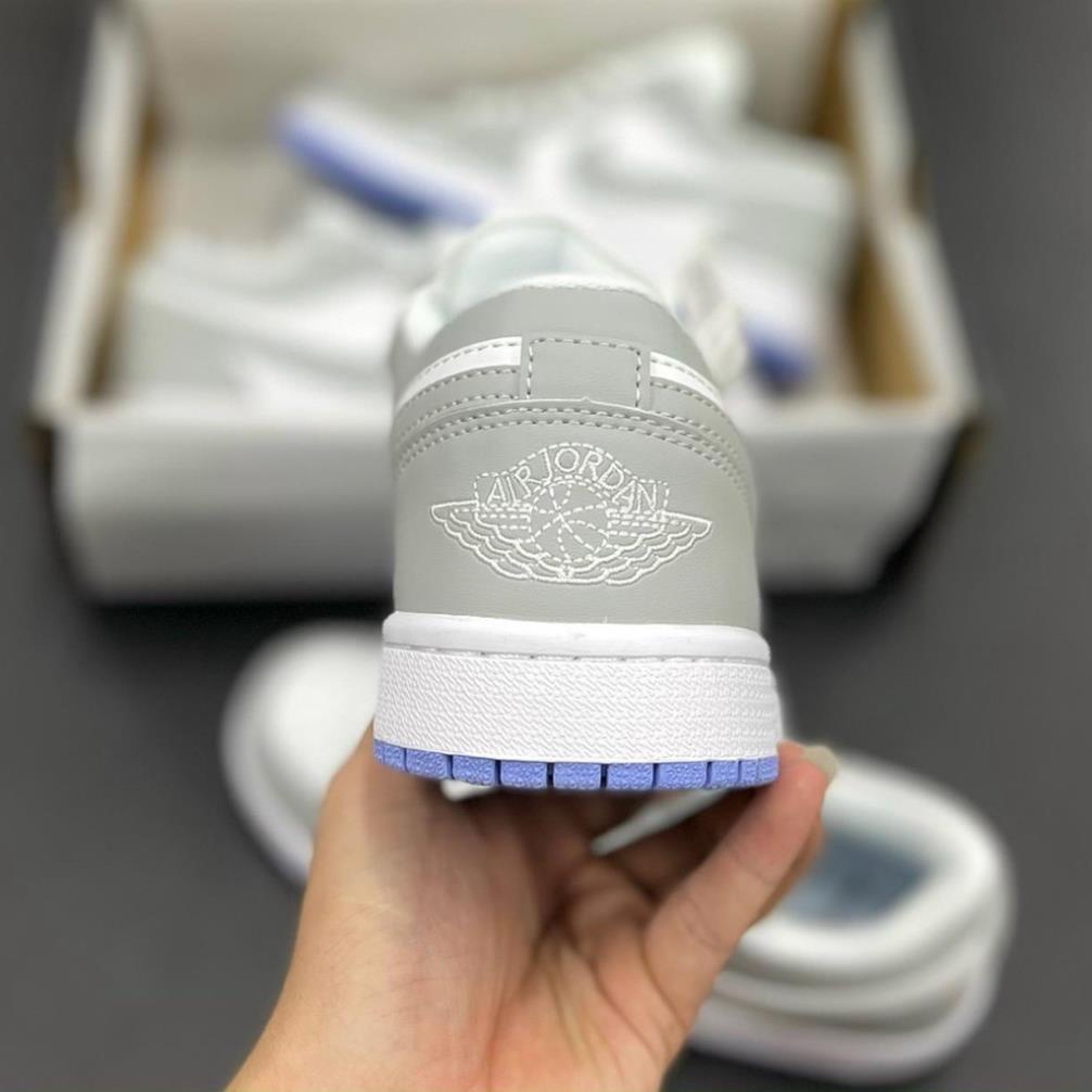 [FreeShip+ Hàng Xịn] Giày Jordan xám trắng thấp cổ cao cấp , Giầy JD1 xám trắng thấp Full box | BigBuy360 - bigbuy360.vn