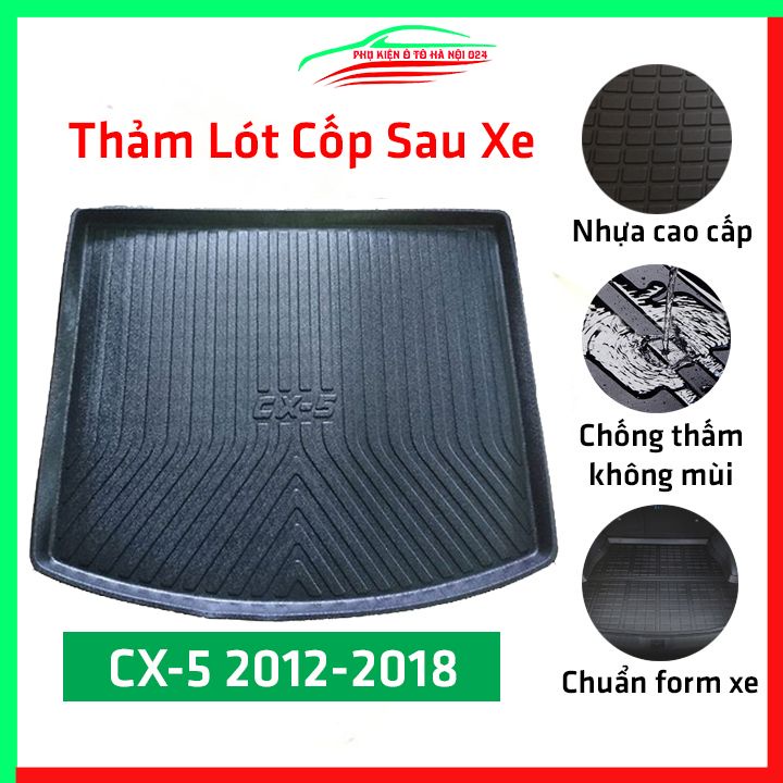 Thảm nhựa lót cốp Mazda CX5 2012 - 2018 nhựa dẻo dày dặn đàn hồi tốt