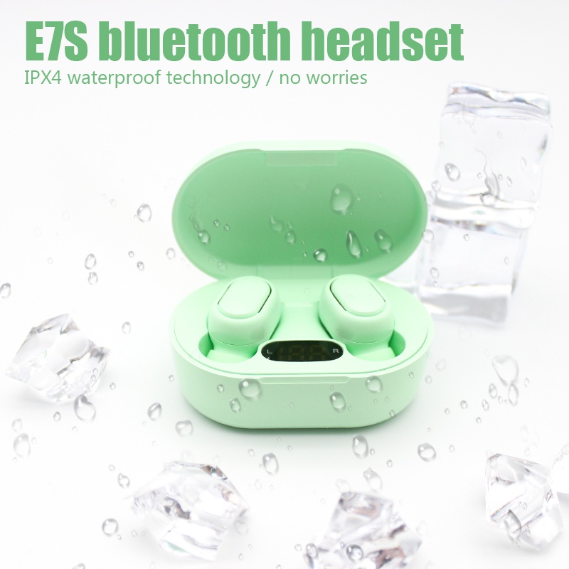 Tai Nghe Bluetooth Không Dây TWS E7S Có Đèn LED Hiển Thị Mic Cho iPhone Xiaomi Redmi Noice Air Pro