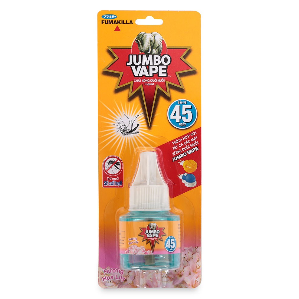 10 Lọ Tinh dầu xông đuổi muỗi Jumbo Vape 34ml