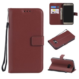 Bao da điện thoại nắp lật có ngăn đựng thẻ cho Samsung Galaxy J7 Prime S5 S6 Edge Plus S7 Note 3 4 5