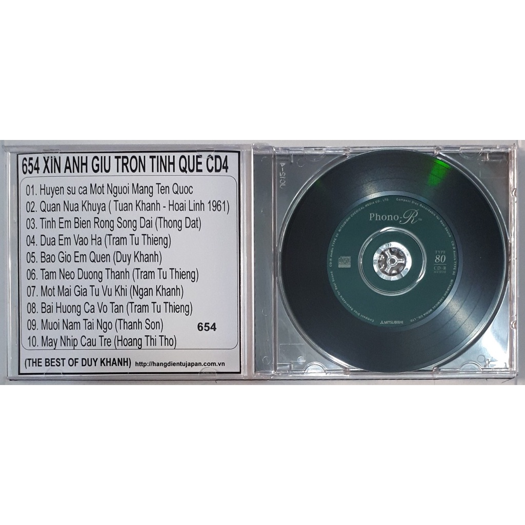 Bộ 4 CD ca sĩ Duy Khánh Xin giữ trọn tình quê