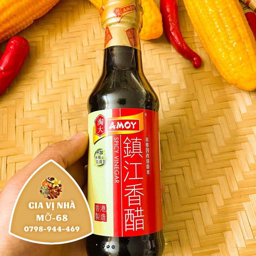 Giấm gạo hương Amoy - giấm gạo Lão Trừu Hồng Kong - chai 250ml