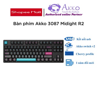 Bàn phím cơ akko 3087 ds midnight r2 - cổng usb