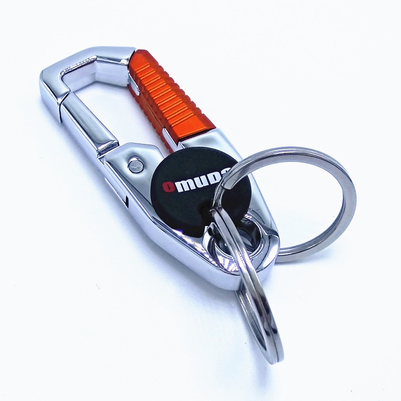 Móc khóa gài thắt lưng cao cấp móc chìa khóa ô tô xe máy Omuda bằng thép không gỉ mã OMUDA01 Phặn Phặn