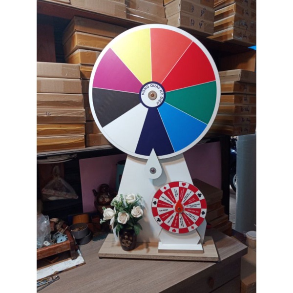 VÒNG QUAY MAY MẮN 9 ô - SIZE 60cm cao 100cm