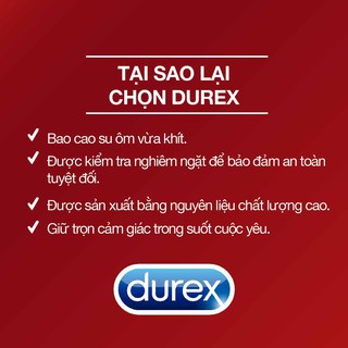 [TẶNG 1 Khẩu trang NANO bạc] Bao cao su chính hãng hộp 12 chiếc Durex Fetherlite