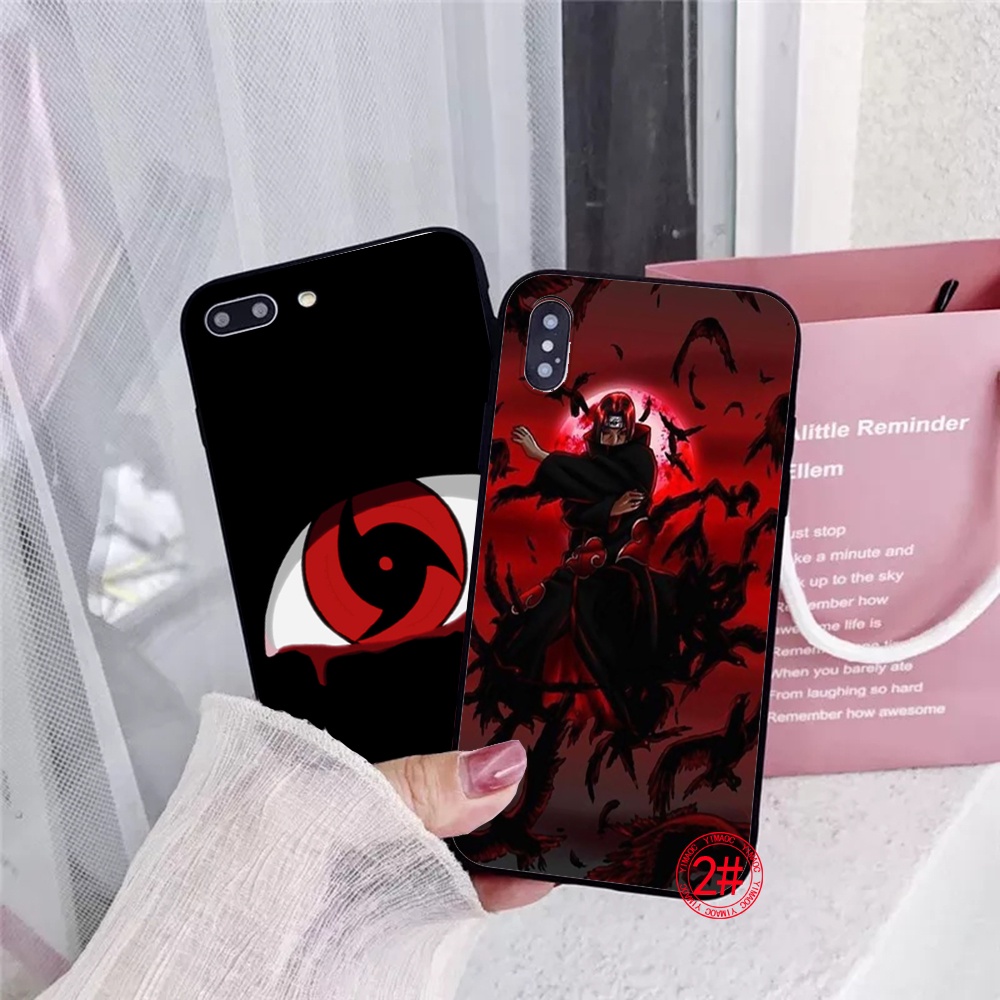 Ốp điện thoại in họa tiết Naruto Itachi Uchiha thích hợp cho iPhone 6 6S 7 8 Plus X XS XR 11 Pro Max