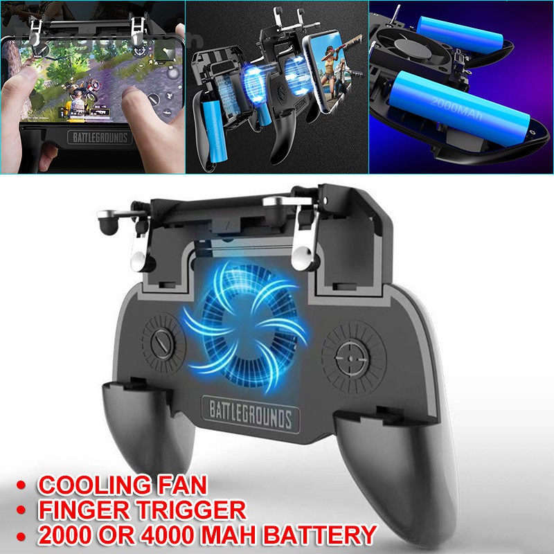 Mobile Phone Game Controller Joystick Cooling Fan Gamepad for PUBG IOS Android