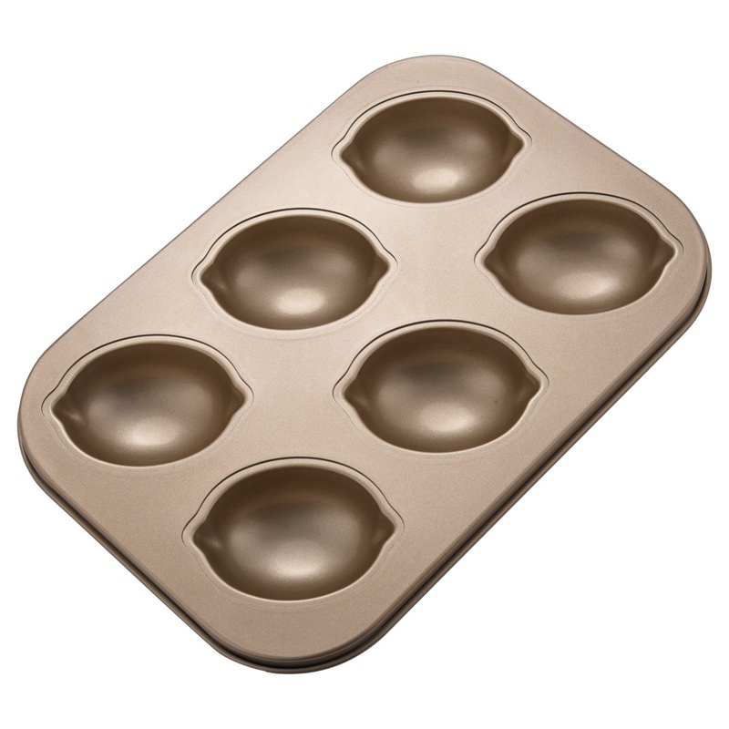 Khuôn Làm Bánh Muffin / Muffin / Tráng Miệng Bằng Thép Carbon Chống Dính Hình Quả Chanh