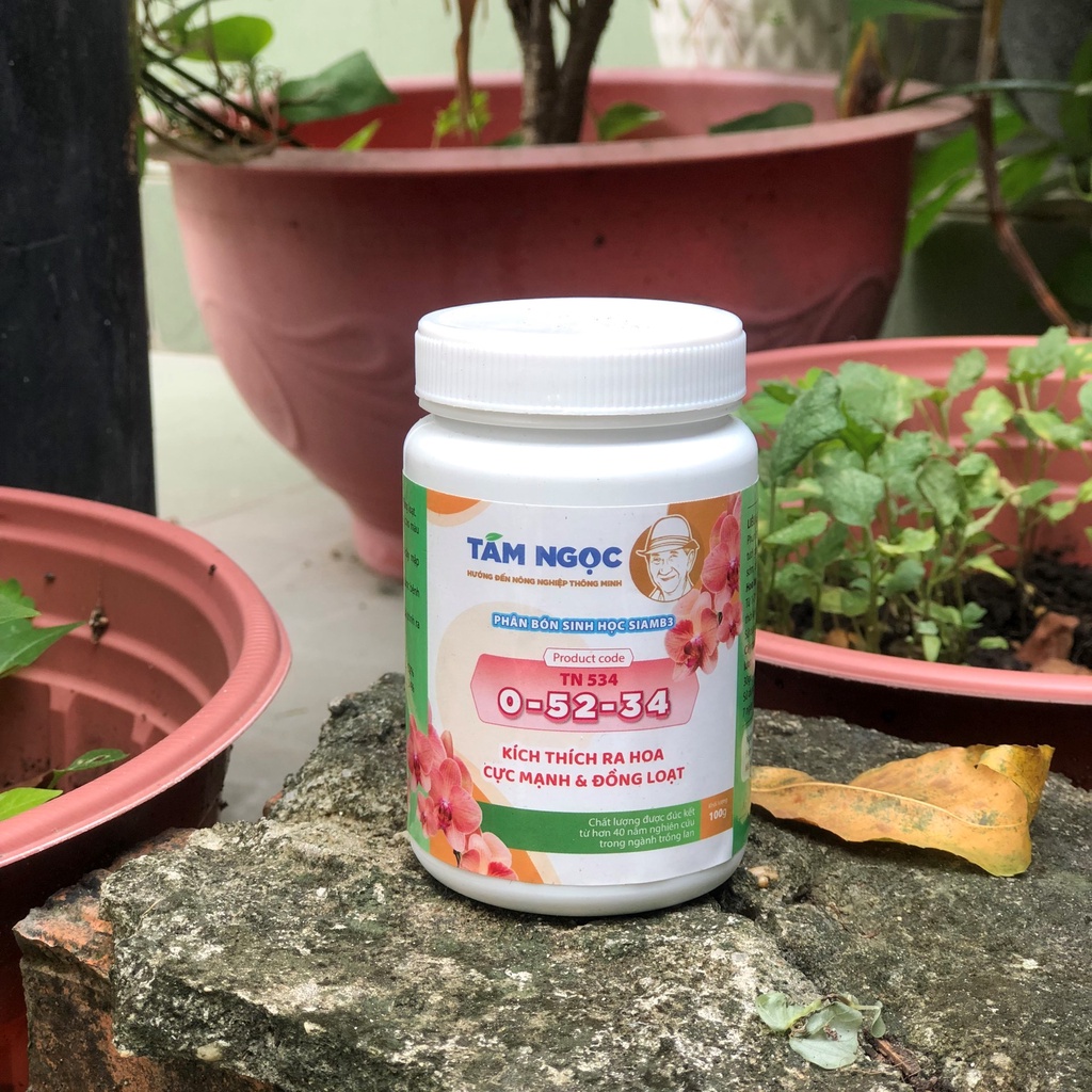 Phân Bón Thầy Tám Ngọc MKP 0-52-34 Hũ 100g KÍCH THÍCH RA HOA CỰC MẠNH VÀ ĐỒNG LOẠT